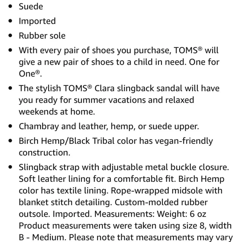Toms Clara Woman’s Suede Slingback Espadrilles 7